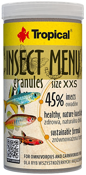 Tropical Insect Menu Granules Size XXS 250 ml