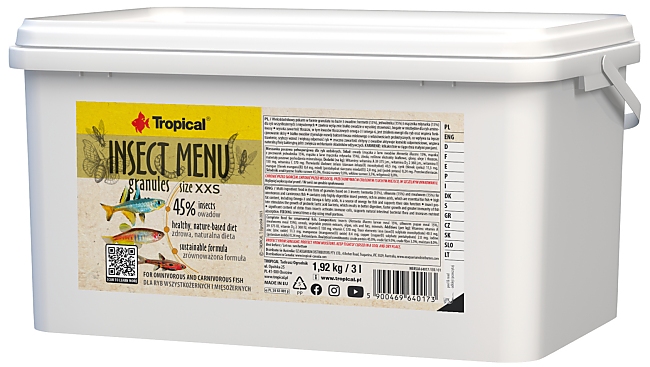 Tropical Insect Menu Granules Size XXS 3000 ml