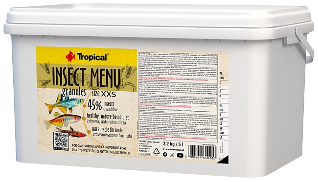 Tropical Insect Menu Granules Size XXS 5000 ml