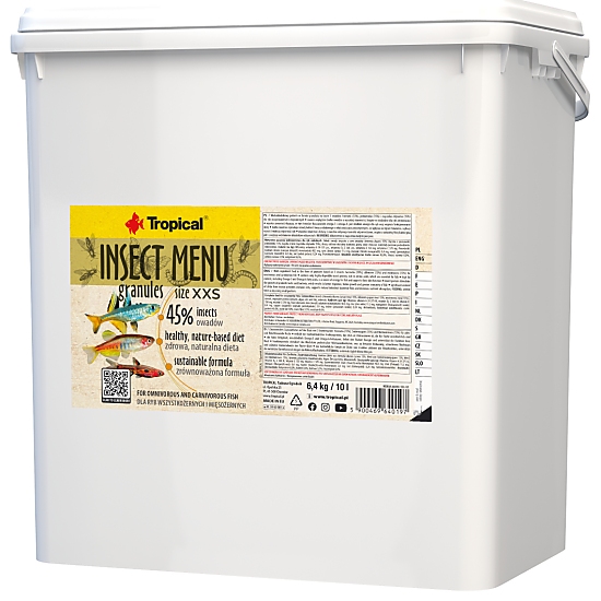 Tropical Insect Menu Granules Size XXS 10 L