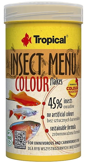 Menu Insectos Tropicais Flocos de cor