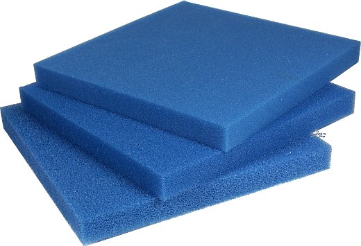 Filter mat 200x100x2cm Blue m²15, 00 € 4 Pore densities to choose from 
