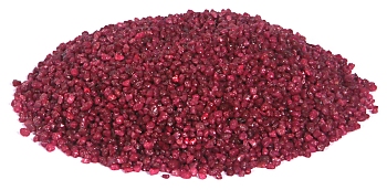 Color quartz aquarium gravel -red- 2-3 mm