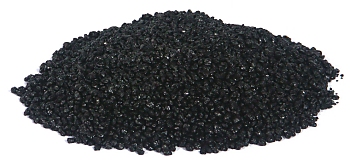 Color quartz aquarium gravel -Black- 1,5-2 mm