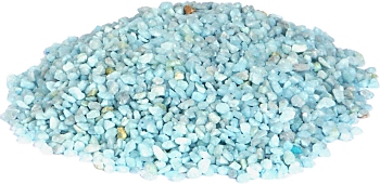 Color quartz aquarium gravel -Light blue- 2-3 mm