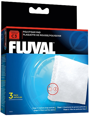 Fluval Filter Foam/Poly Pad C Series C3 Filter