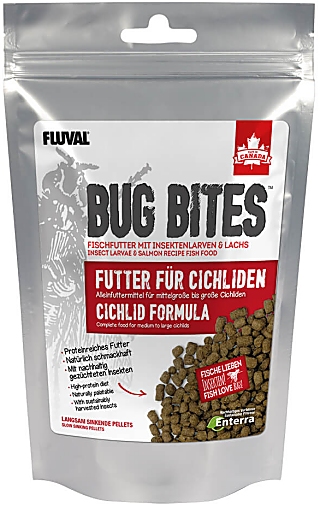 Fluval Bug Bites Cichlids Pellets M-L