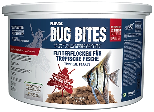 Fluval Bug Bites Flakes tropical Fish Fish Food 1000 g