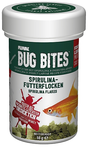 Fluval Bug Bites Spirulina Flakes