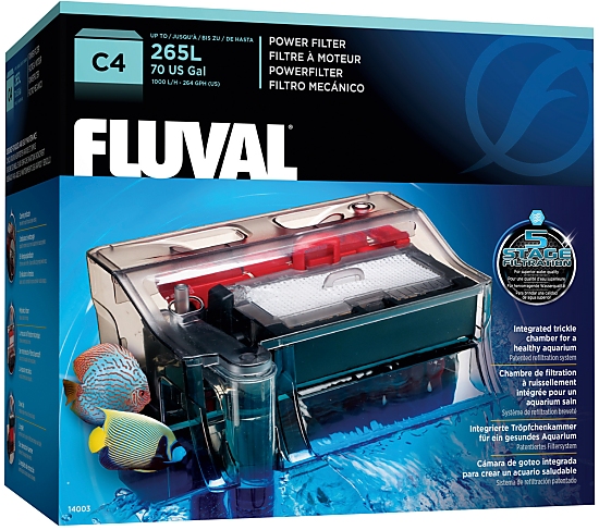 Fluval C4 - 5-Stage clip-on power filter