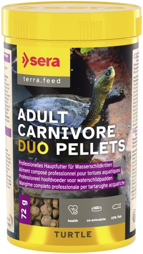 sera Turtle Adult Carnivore Duo Pellets 250 ml