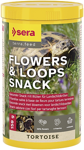 sera Tortoise Flowers & Loops Snack