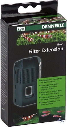 Aufsteckbarer Zusatzfilter für Nano Eckfilter und Nano Eckfilter XL Dennerle Nano FilterExtension 