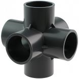 PVC Elbow 90° 6 Way