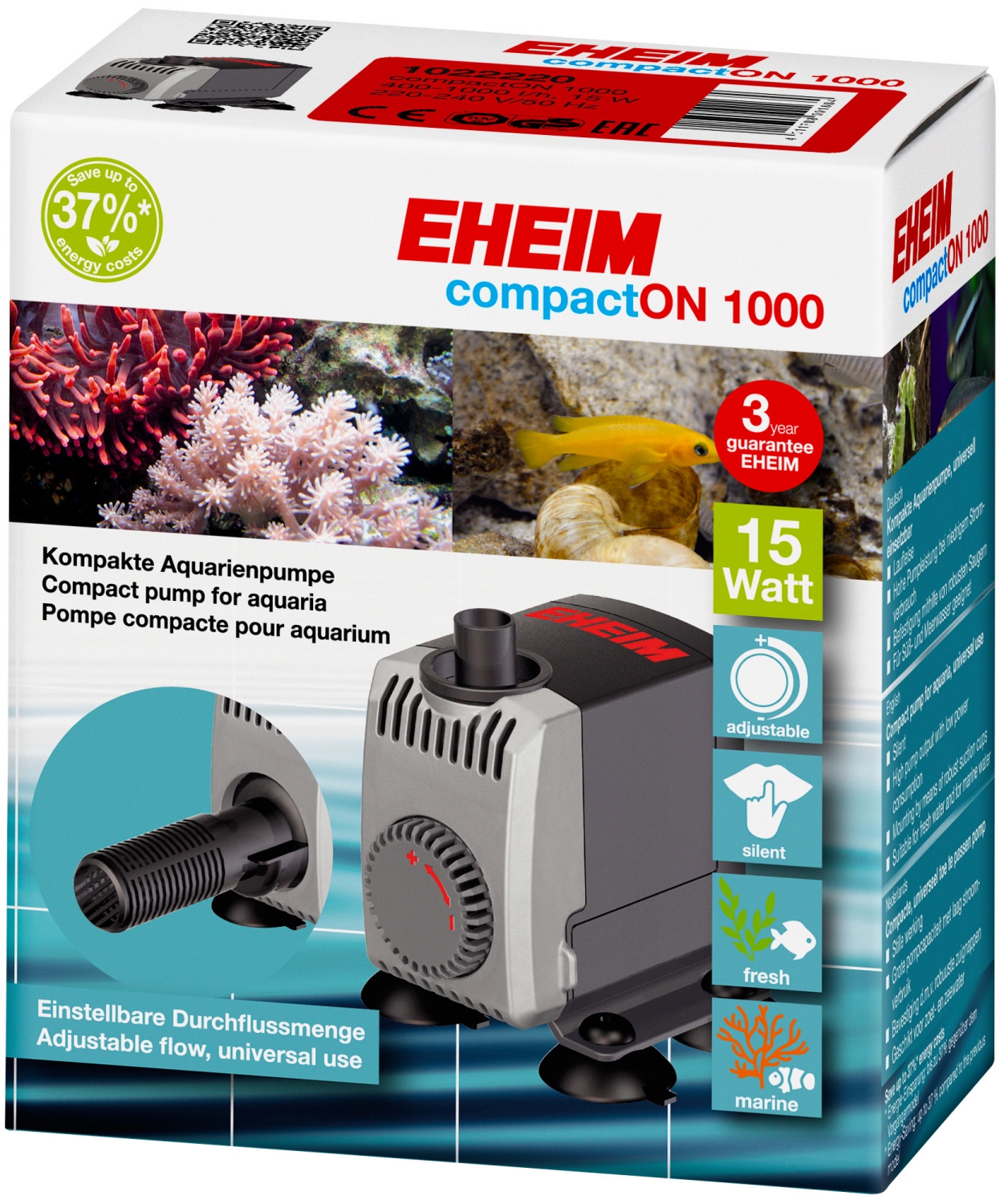 EHEIM compactON 1000 Aquarienpumpe