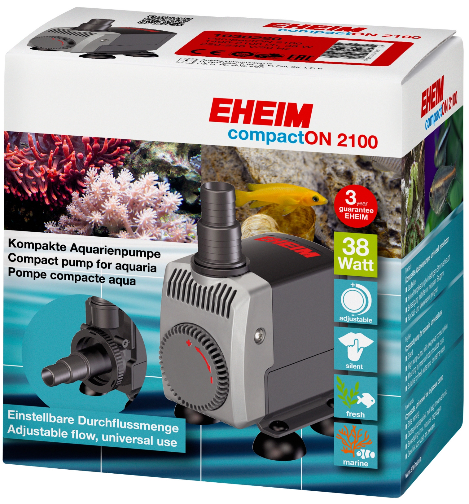 EHEIM compactON 1000 Aquarium Pumpe