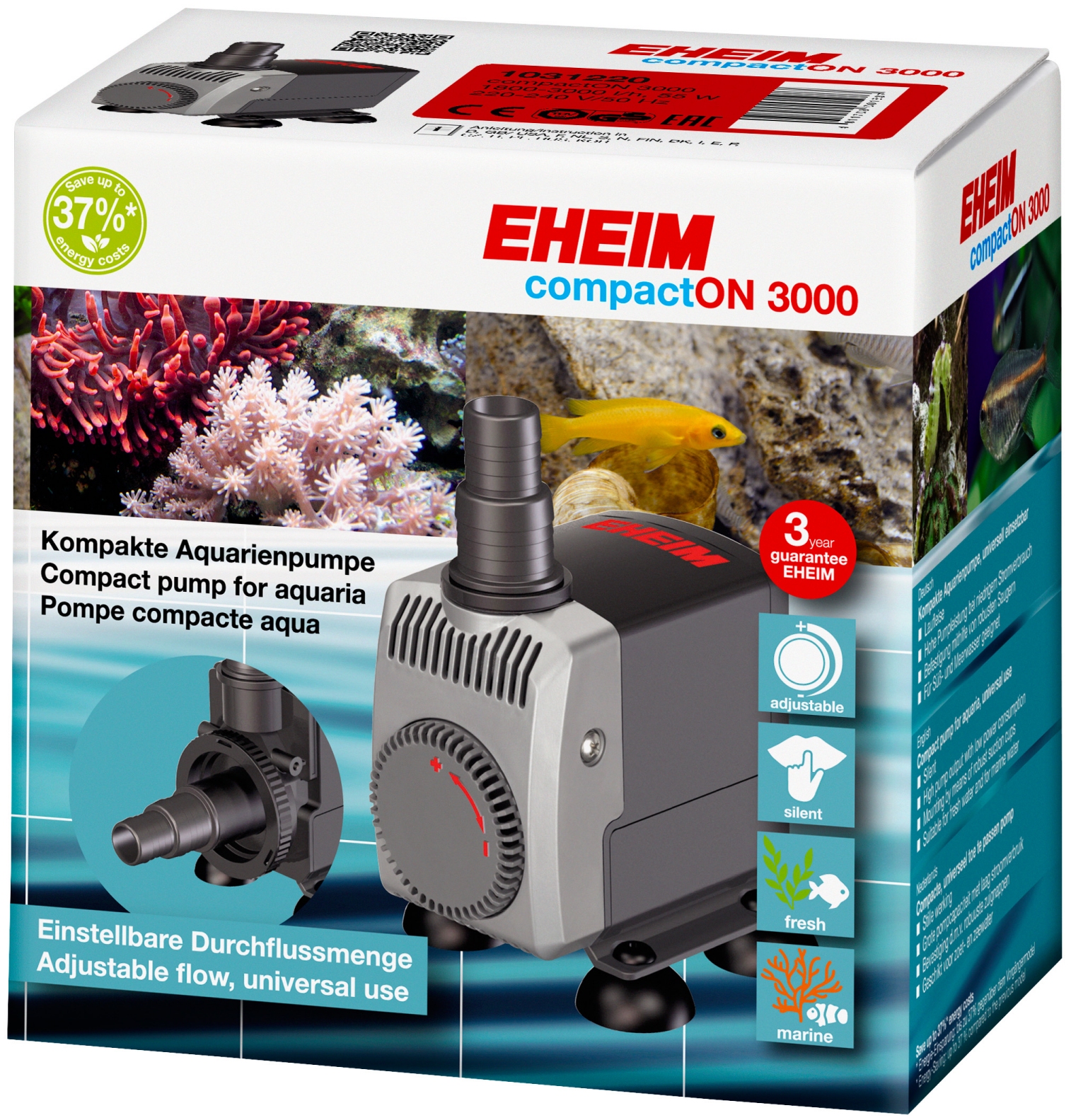 EHEIM compactON 3000 Aquarium Pump