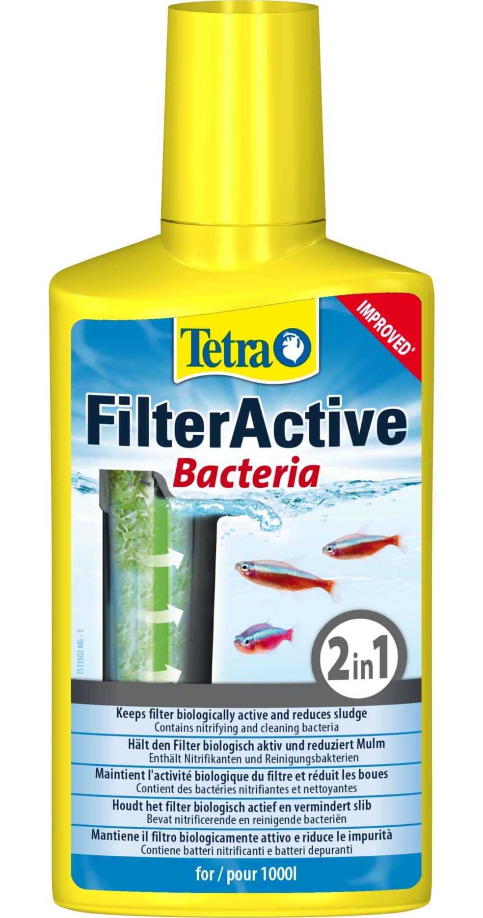 TETRA - FilterActive - Préserve la Propreté du Filtre d'Aquarium - Contient  des Bactéries Vivantes - 250 ml : : Animalerie