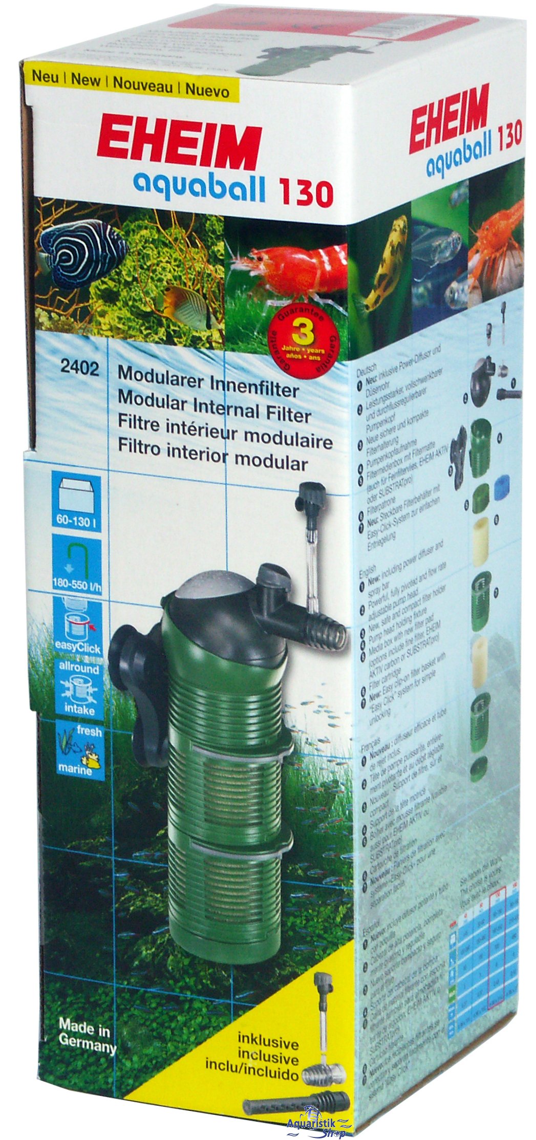 Internal Filter Aquaball-(New) With Spray Bar at Rs 3080