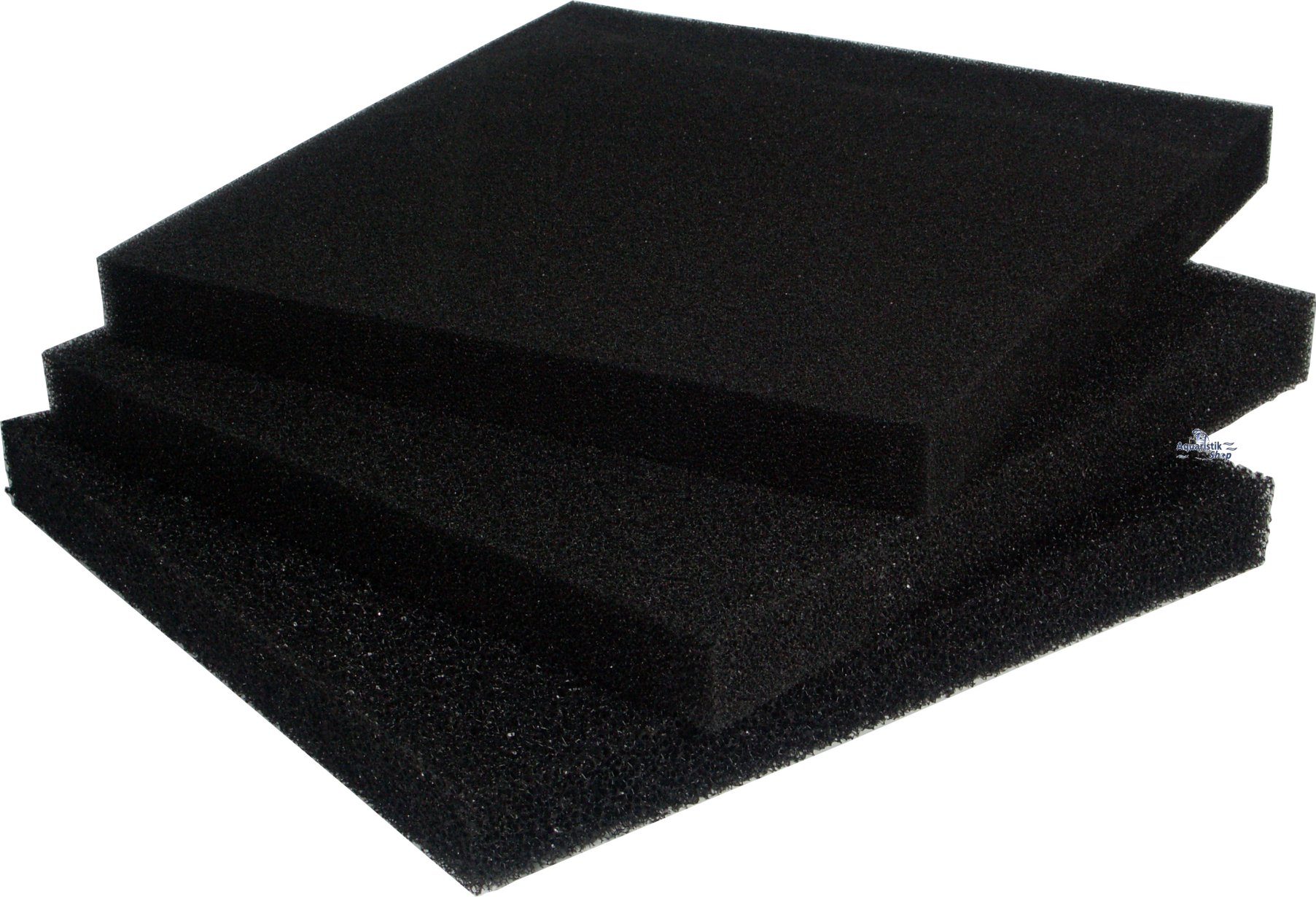 Filtermatte schwarz Filterschwamm Filterschaum 50 x 50 x 5 cm Grob 10 PPI 