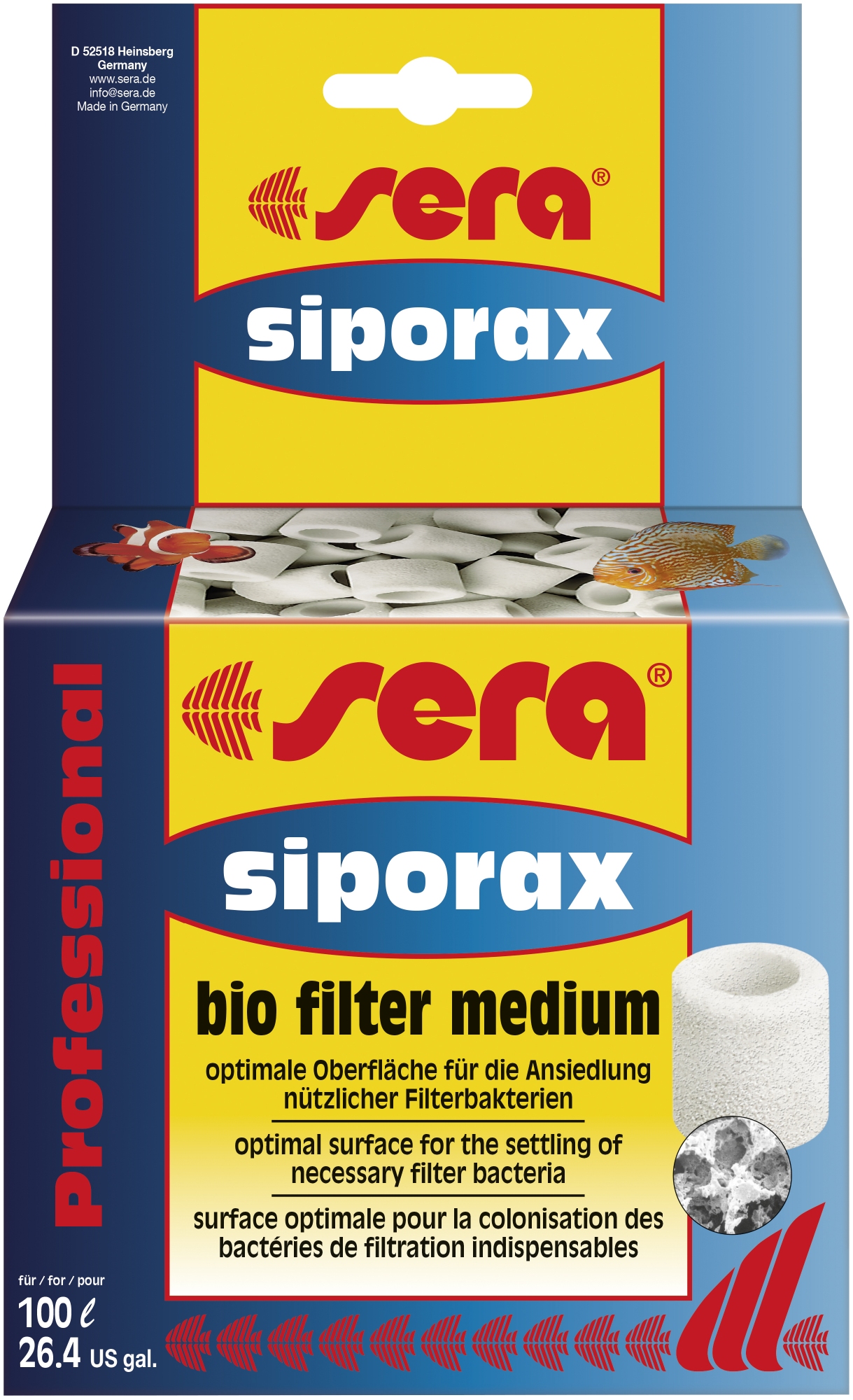 SERA - Siporax Professional 15mm - 1000ml - Céramique de filtration