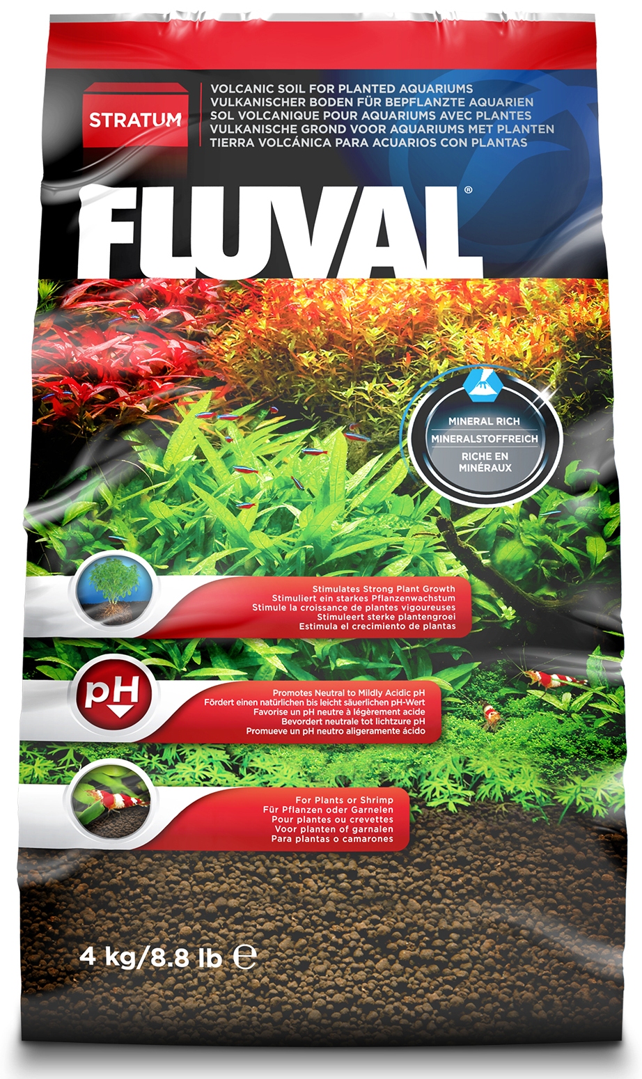 thumbnail image 2 of Fluval Bio Stratum Aquarium Gravel – 8.8 Lb Plant Growth Substrate For Shrimp & Fish 2 of 6