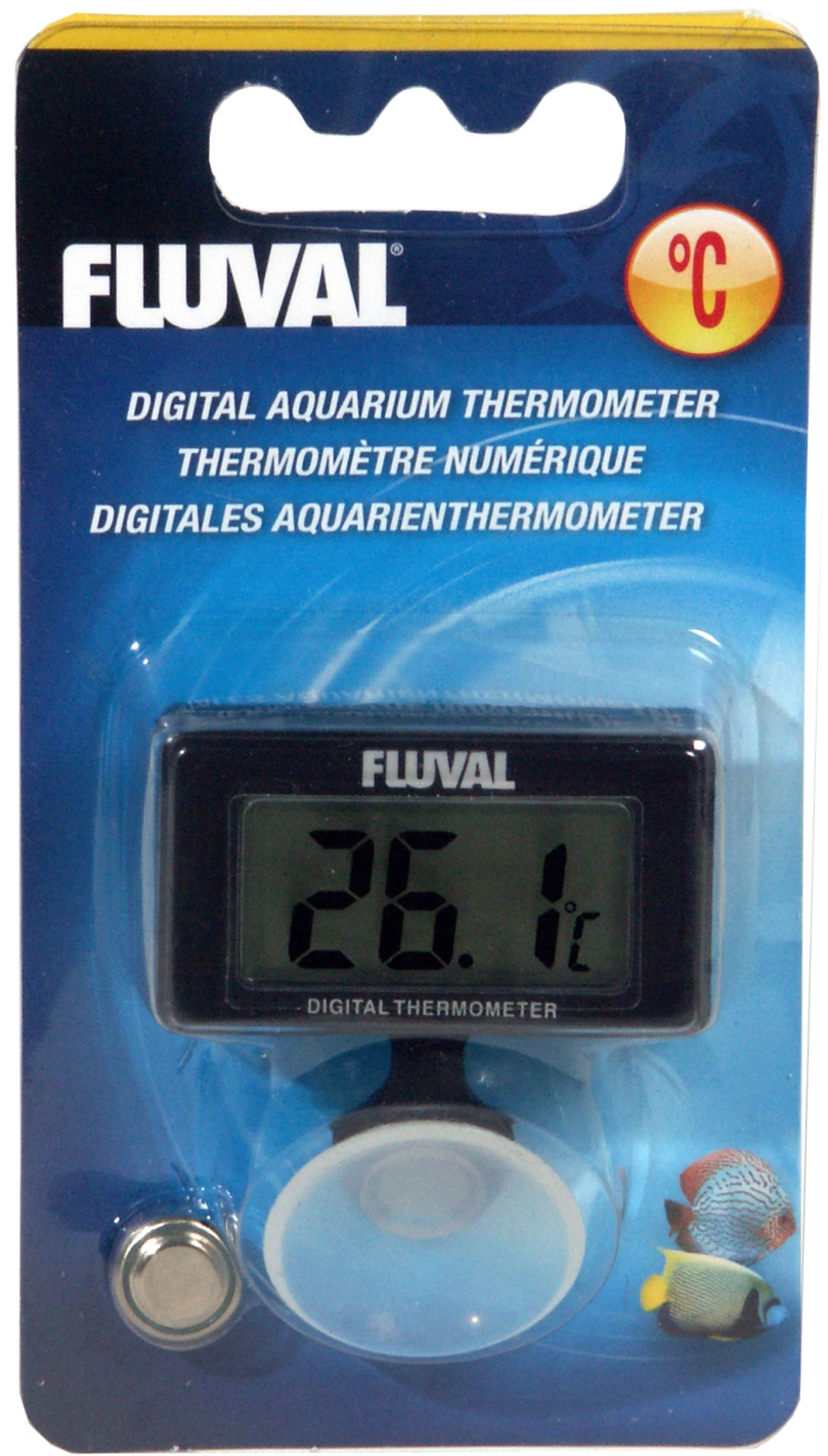 FLUVAL EDGE THERMOMETER EXTERNAL STICK ON DIGITAL AQUARIUM FISH TANK