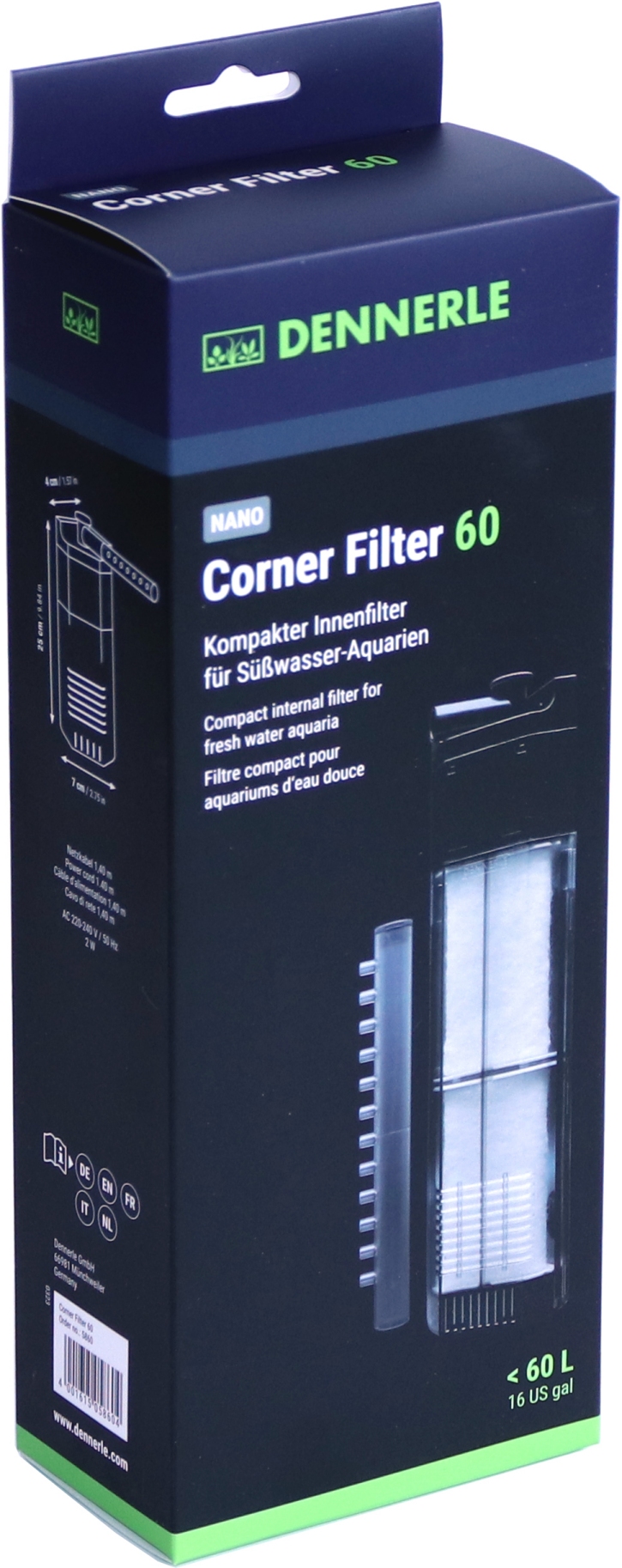 Registration Sale Yes DENNERLE Nano Corner Filter XL