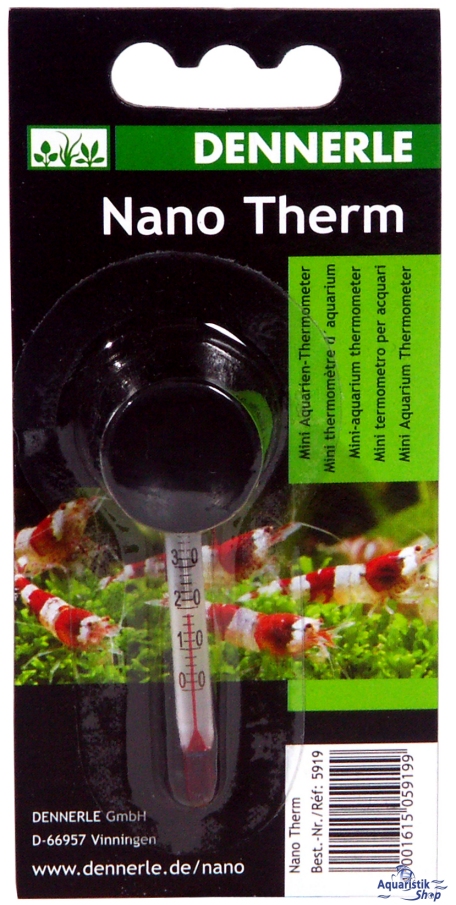 DENNERLE - Nano Therm - Mini Thermomètre d'Aquarium