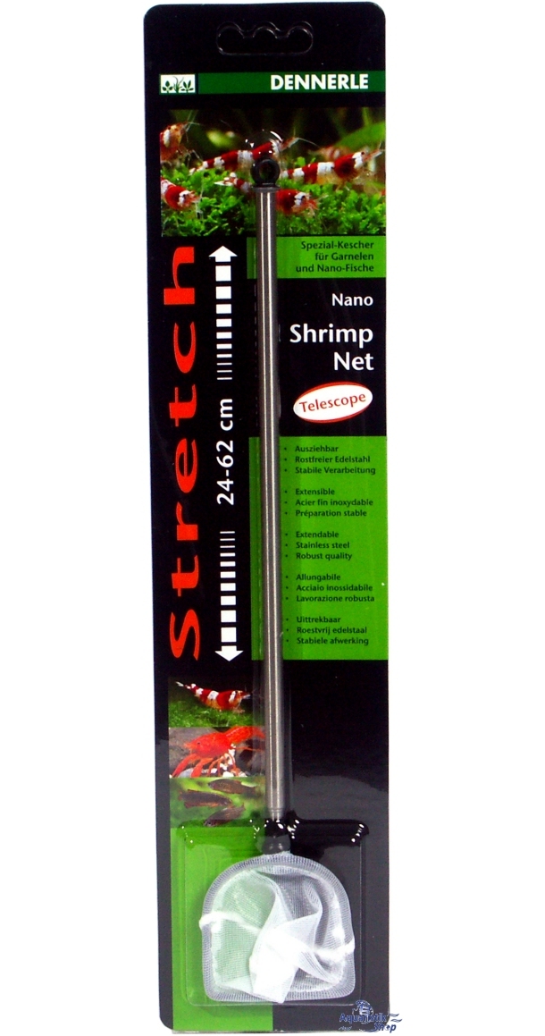 DENNERLE Nano Shrimp Net, curved-shaped, small, white