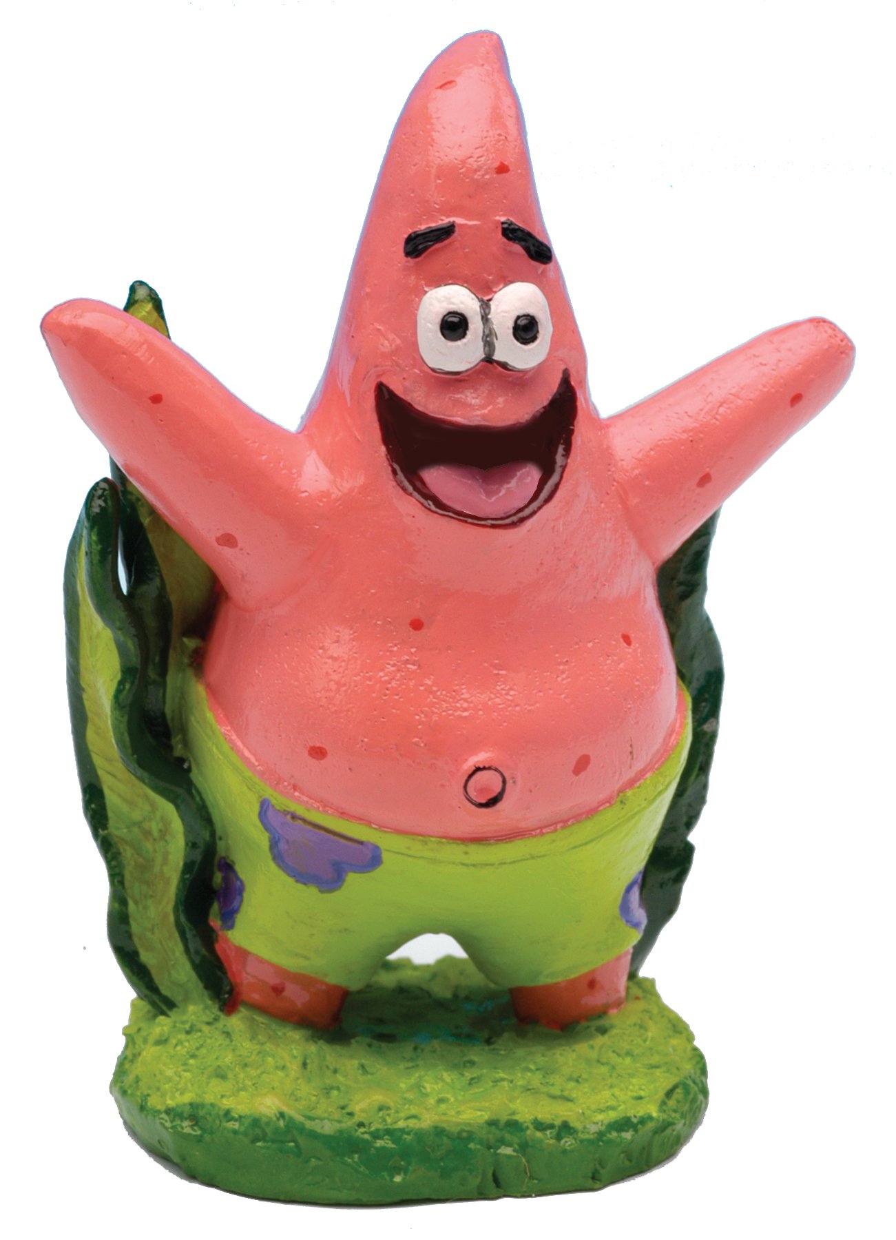 Pennplax Dekofigur Aquarium SpongeBob Thaddäus mit Trommel 5 cm